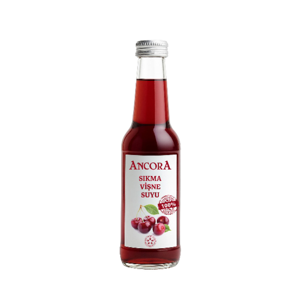 Ancora Sıkma Vişne %100 Meyve Suyu 250 ml