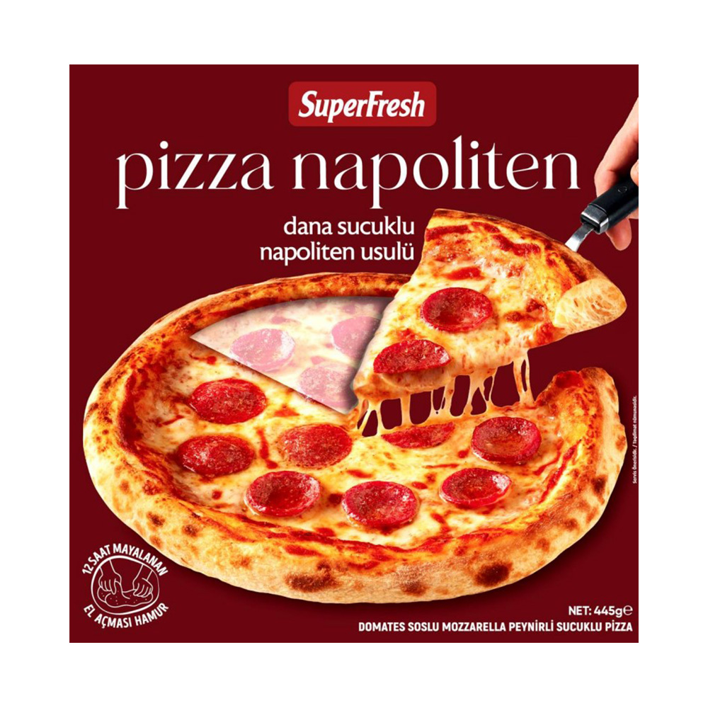 Superfresh Napoliten Dana Sucuklu Pizza 445 gr
