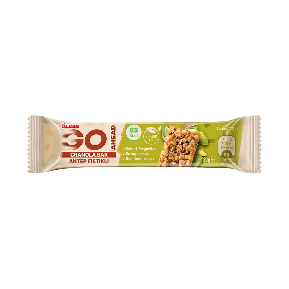 Ülker Go Ahead Granola Bar Antep Fıstıklı 20 gr