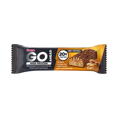 Ülker Go Ahead Hi Protein Bar Yer Fıstıklı 57 gr