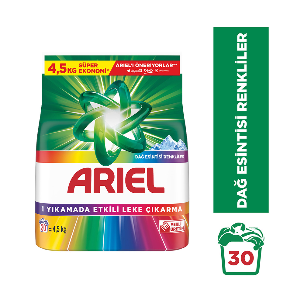 Ariel 4,5 kg Toz Çamaşır Deterjanı Parlak Renkler