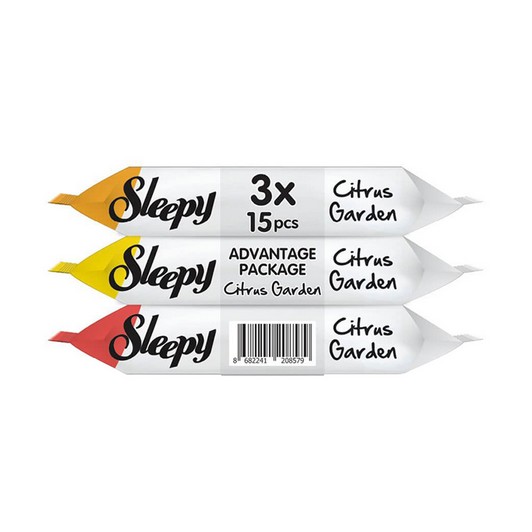 Sleepy Cep Mendil 3x15'li Narenciye