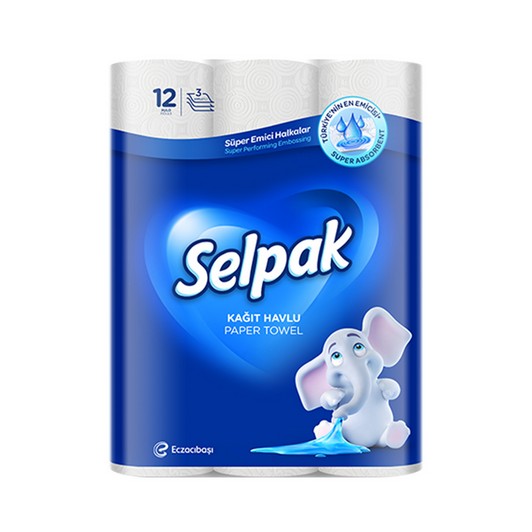 Selpak Beyaz Havlu 12'li