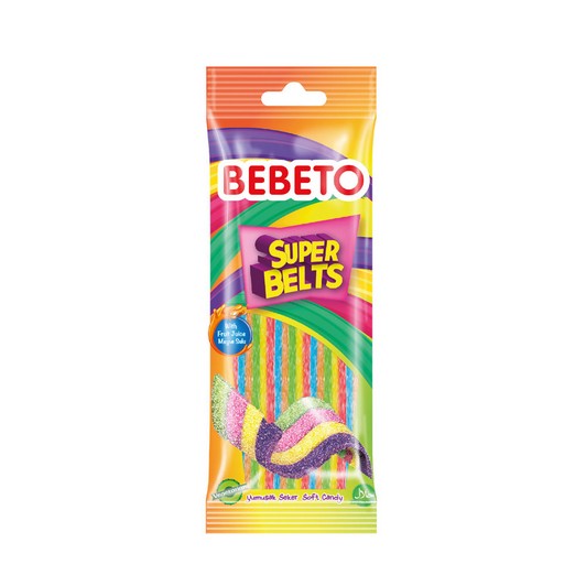 Bebeto Licorice Süper Belts 75 gr