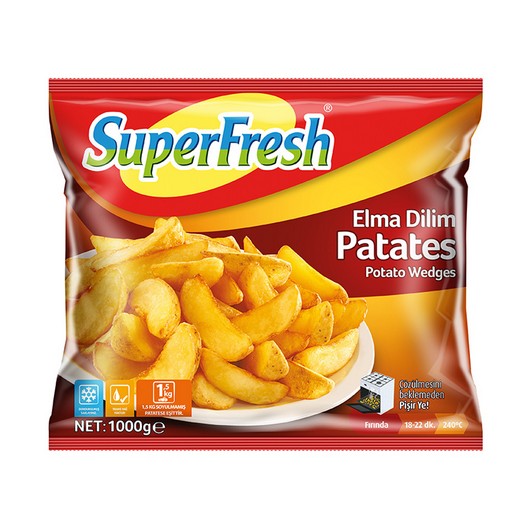 Superfresh Patates Elma Dilim 1 kg