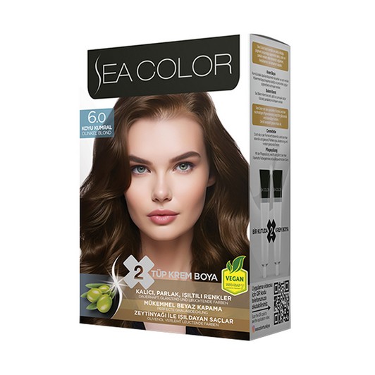Sea Color Kit 6.0 Koyu Kumral Saç Boyası 185 ml