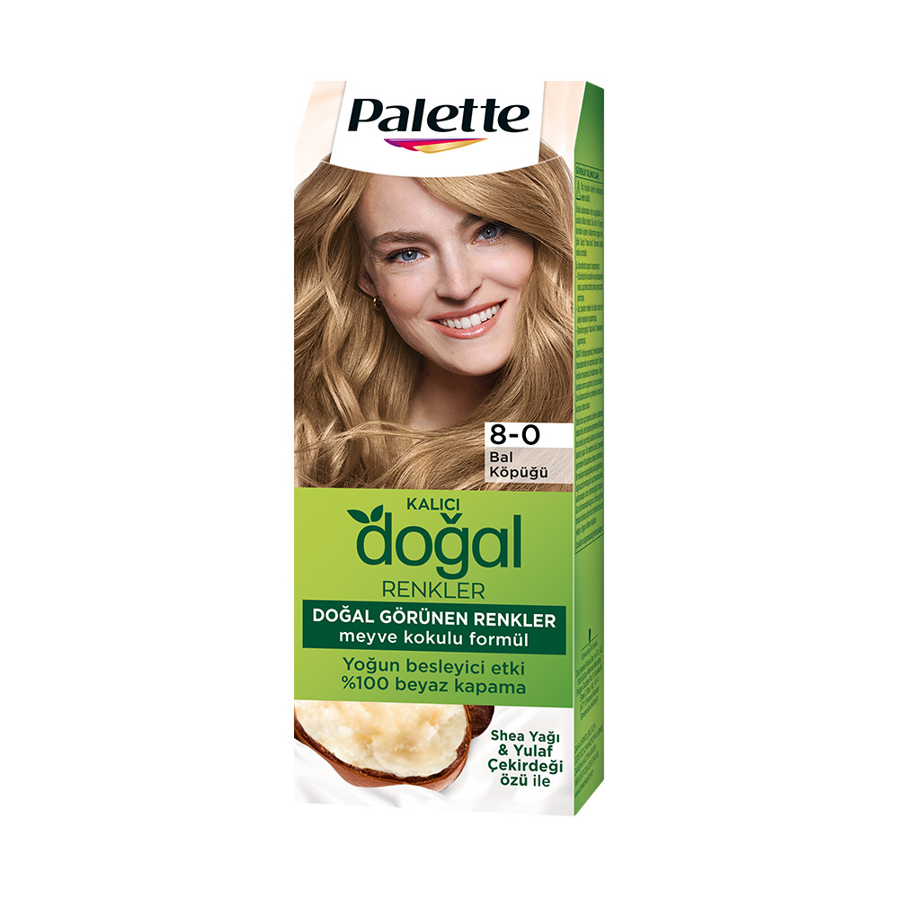Palette Doğal Renkler 8.0 Bal Köpüğü Saç Boyası 110 ml