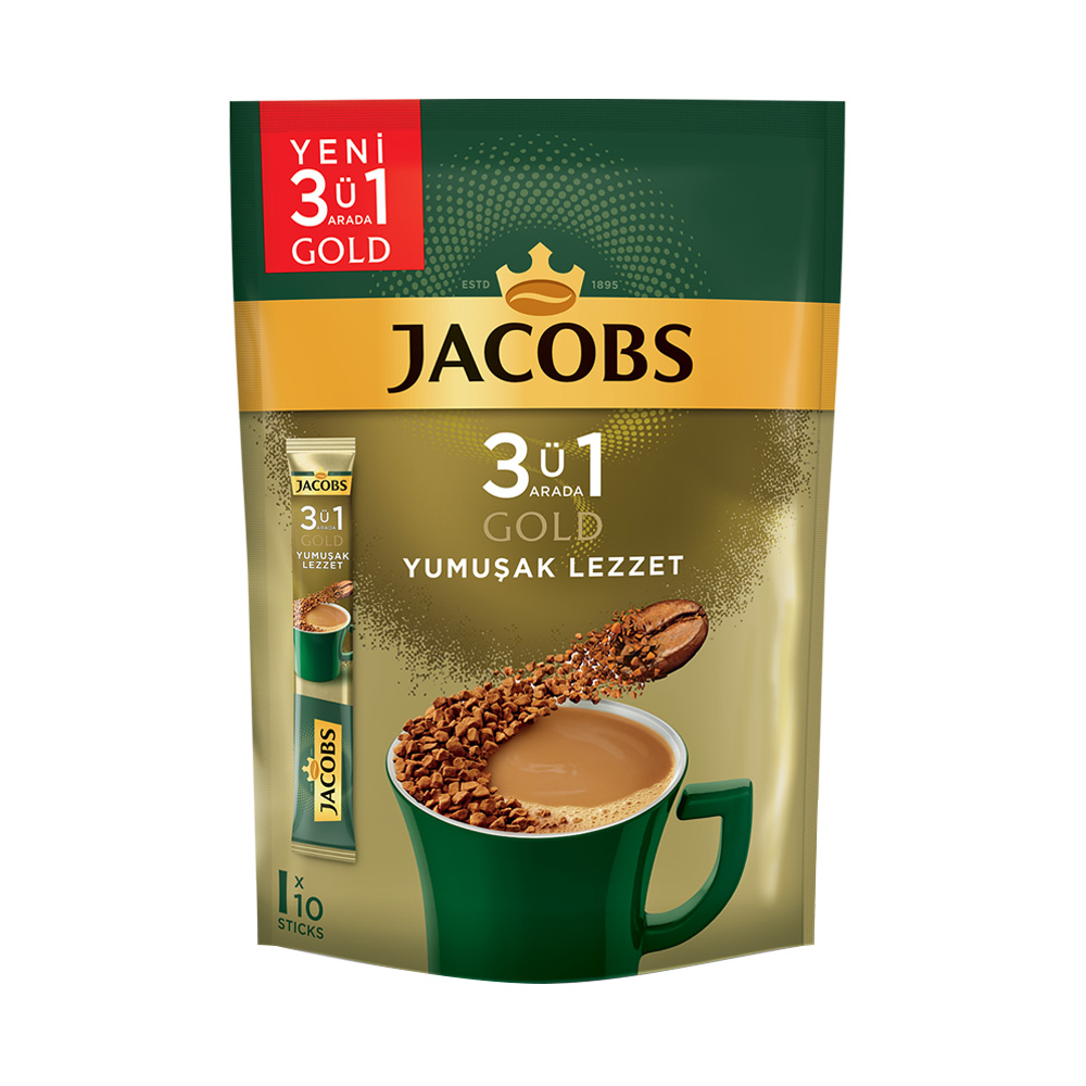 Jacobs 3ü 1 Arada Gold Yumuşak Lezzet 180 gr