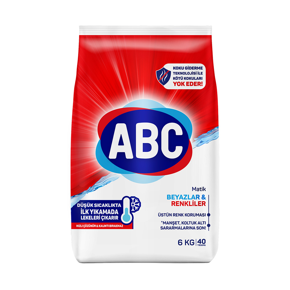 Abc Toz Deterjan Beyazlar & Renkliler 6 kg