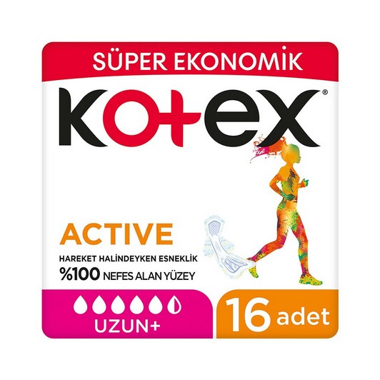 Kotex Active Süper Eko Uzun 16'lı