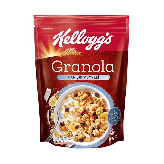 Kelloggs Granola Karışık Meyveli 340 gr