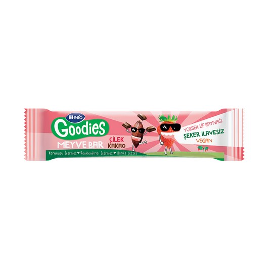 Hero Baby Goodies Çilek Kakao Meyve Bar 30 gr
