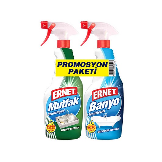 Ernet Mutfak Sprey 750 ml + Banyo Sprey 750 ml