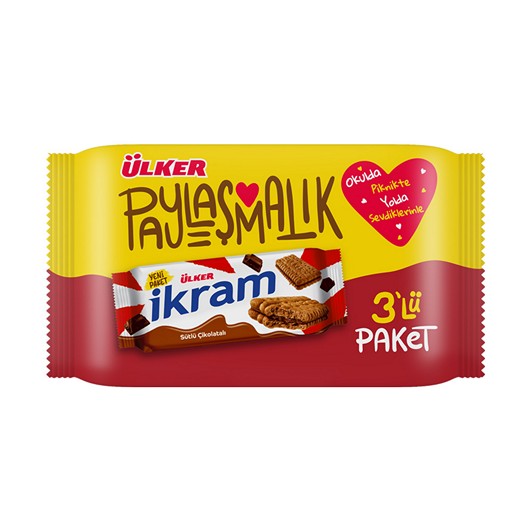 Ülker İkram Çikolata Kremalı 3'lü 252 gr