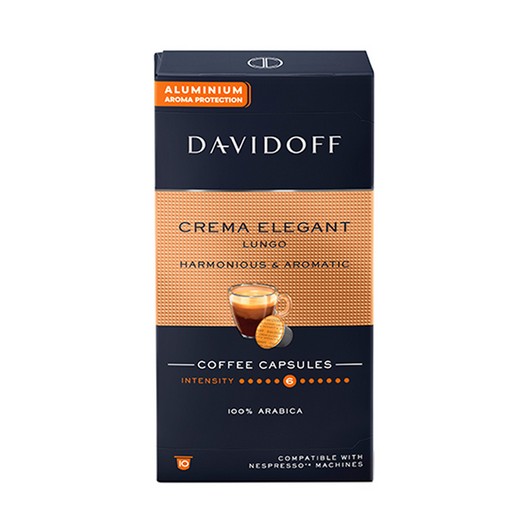 Davidoff Crema Elegant Lungo 10'lu Kahve