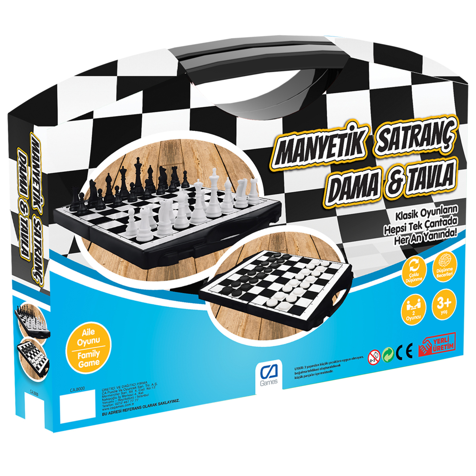 Ca Games Çantalı Manyetik 3'lü Oyun