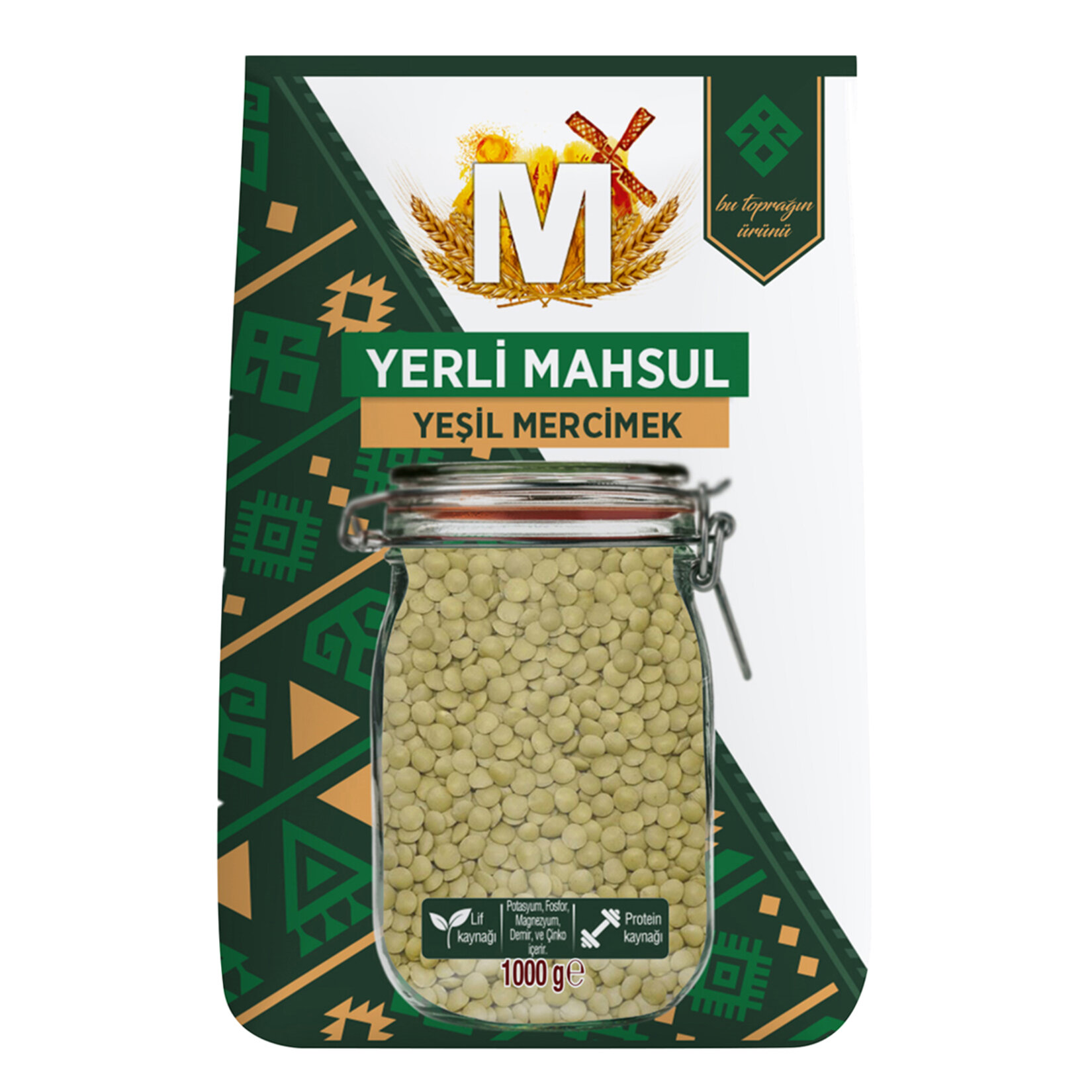 Migros Yerli Yeşil Mercimek 1 Kg