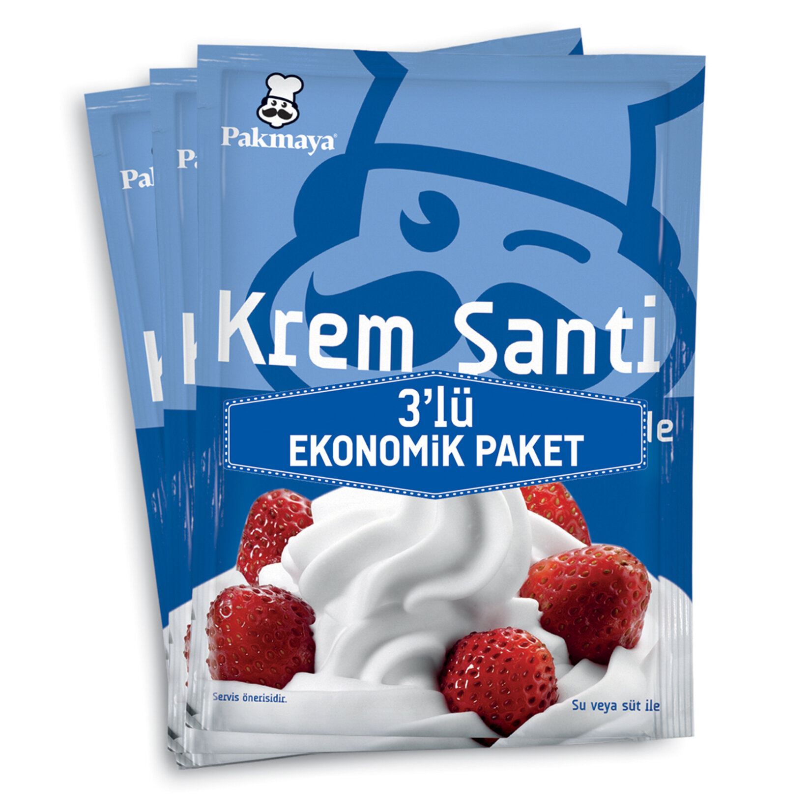Pakmaya Krem Şanti 3'lü Avantaj 225 G