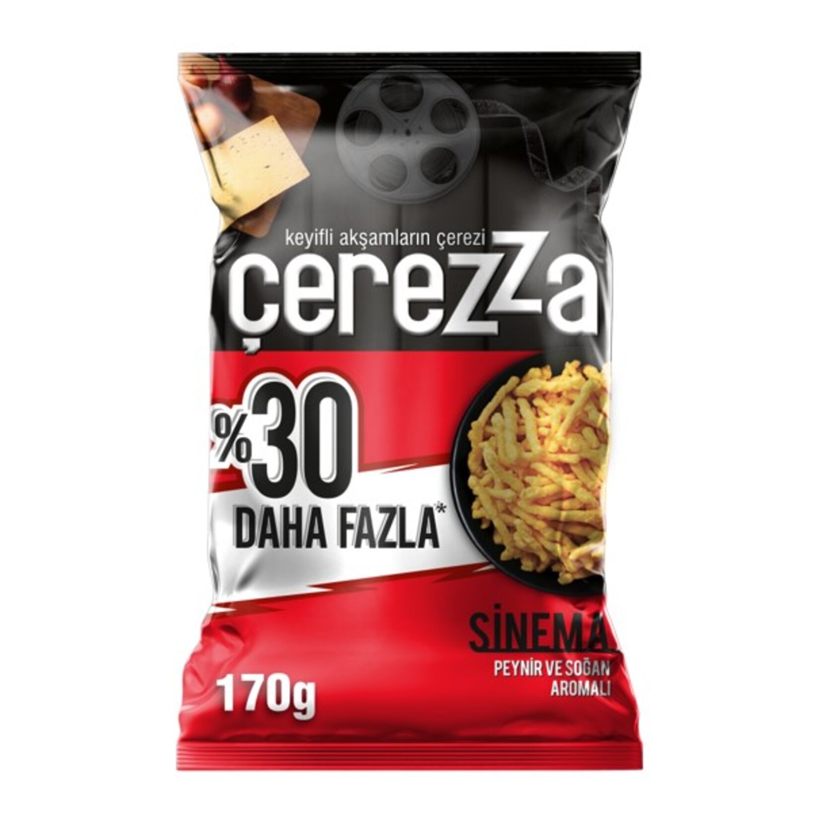 Çerezza Sinema Peynir Soğan Aromalı Mısır Çerezi Parti Boy 170 G