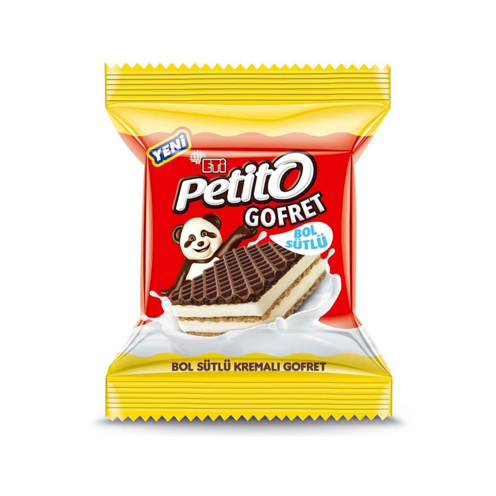 Eti Petito Bol Sütlü Kremalı Sade Kakaolu Gofret 26 G