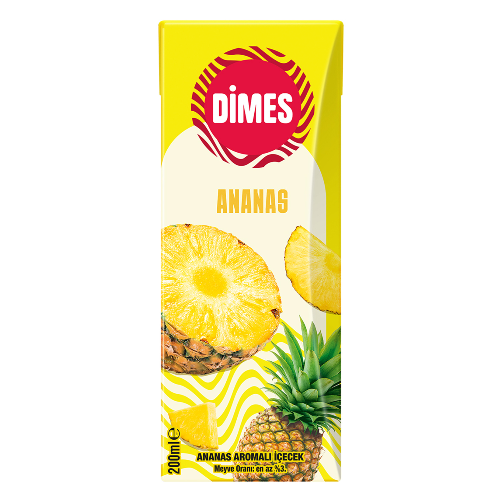 Dimes Ananas Aromalı İçecek 200 Ml