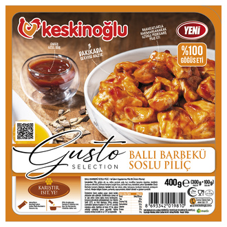 Keskinoğlu Gusto Ballı Barbekü Soslu Piliç 300 + 100 G