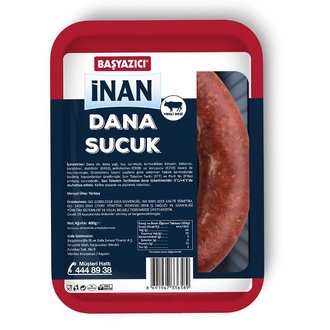 Başyazıcı İnan Dana Sucuk 400G
