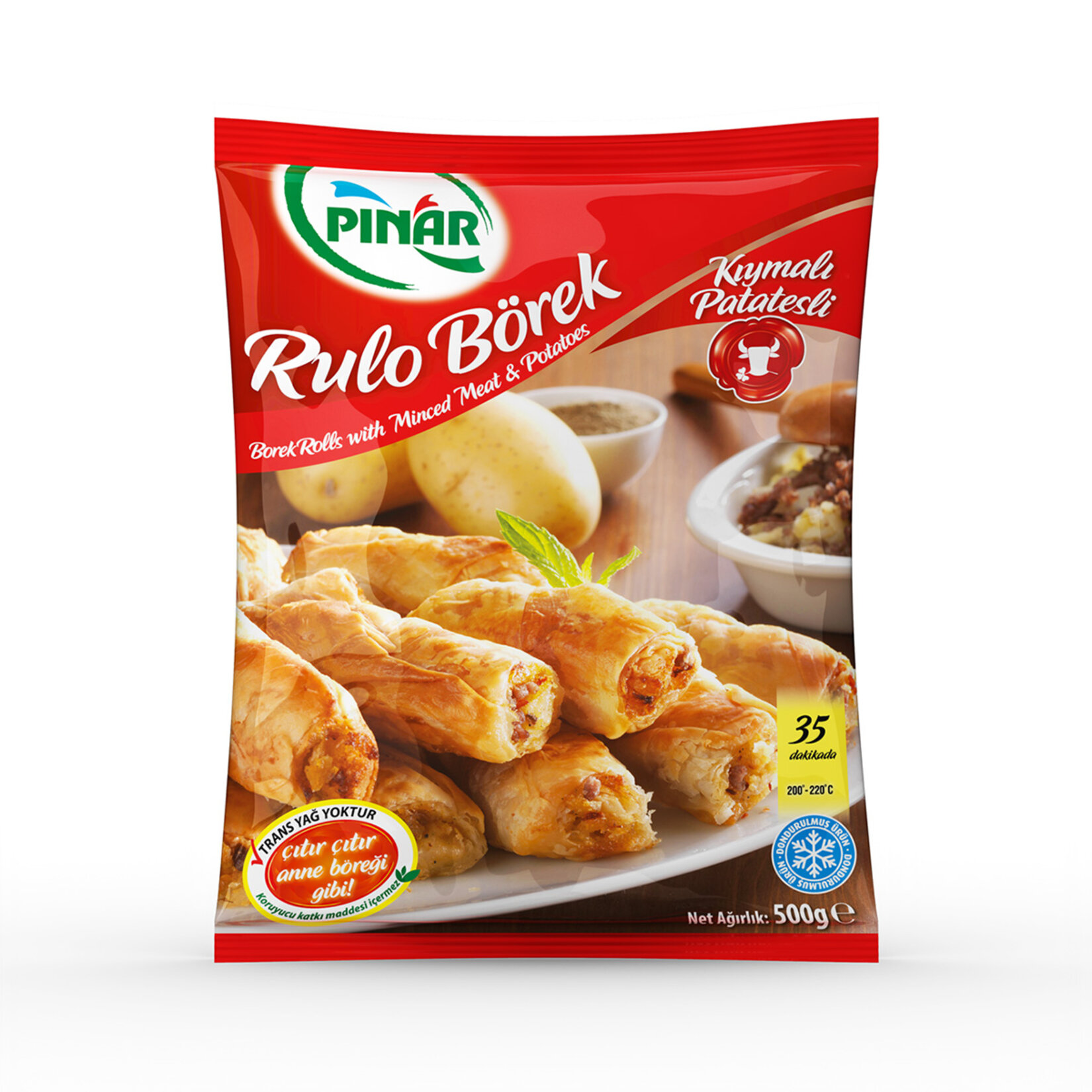 Pınar Rulo Börek Kıymalı Patatesli 500 G