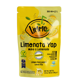 Limmo Dondurulmuş Limon Meyveli Püre 300 Ml