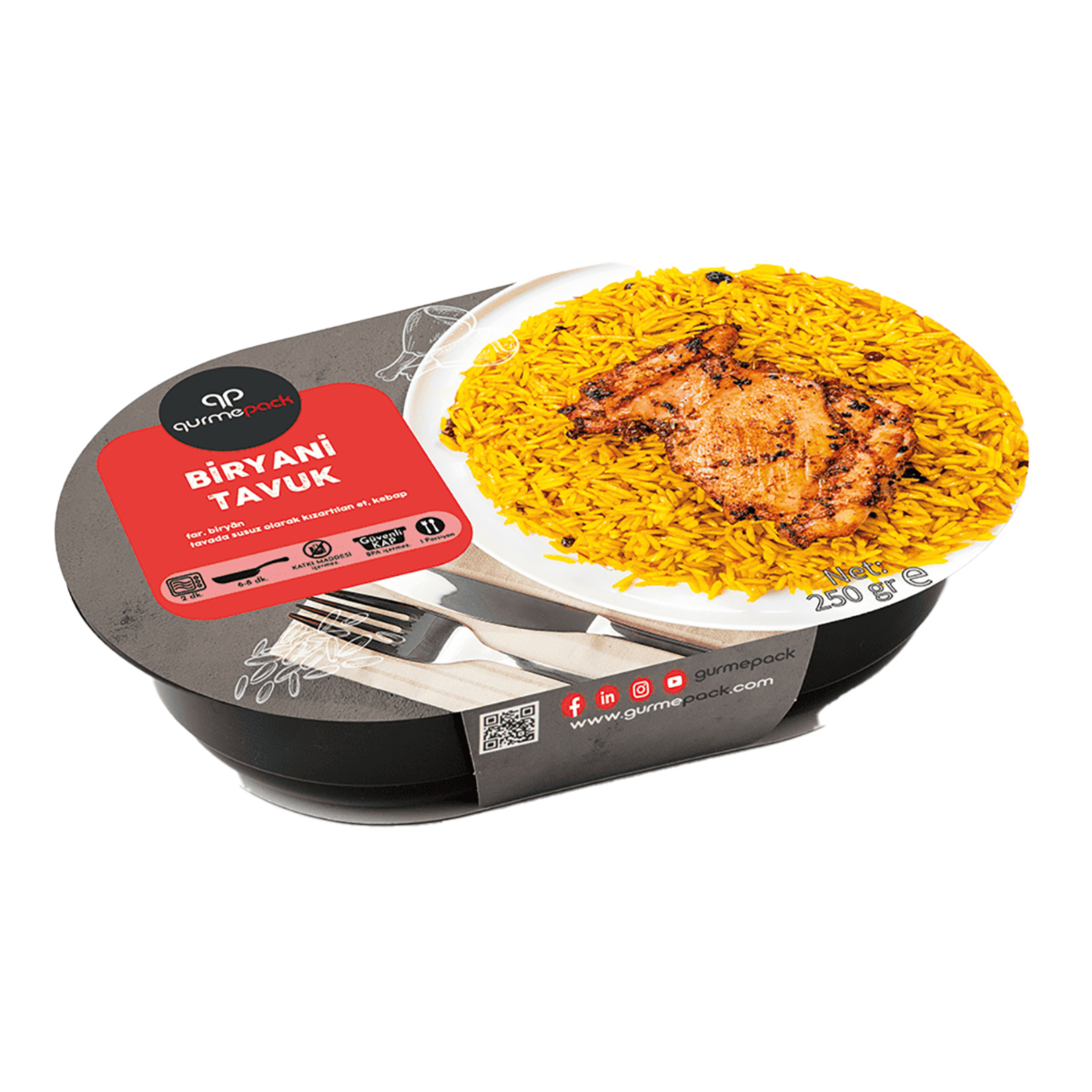 Gurmepack Tavuk Biryani 250 G