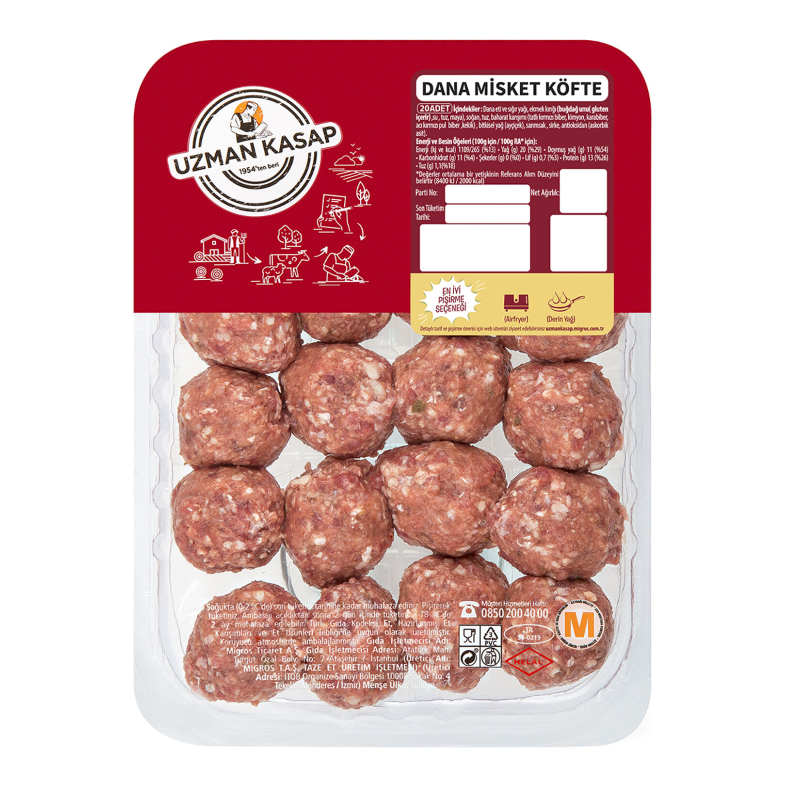 Uzman Kasap Misket Köfte 400 G