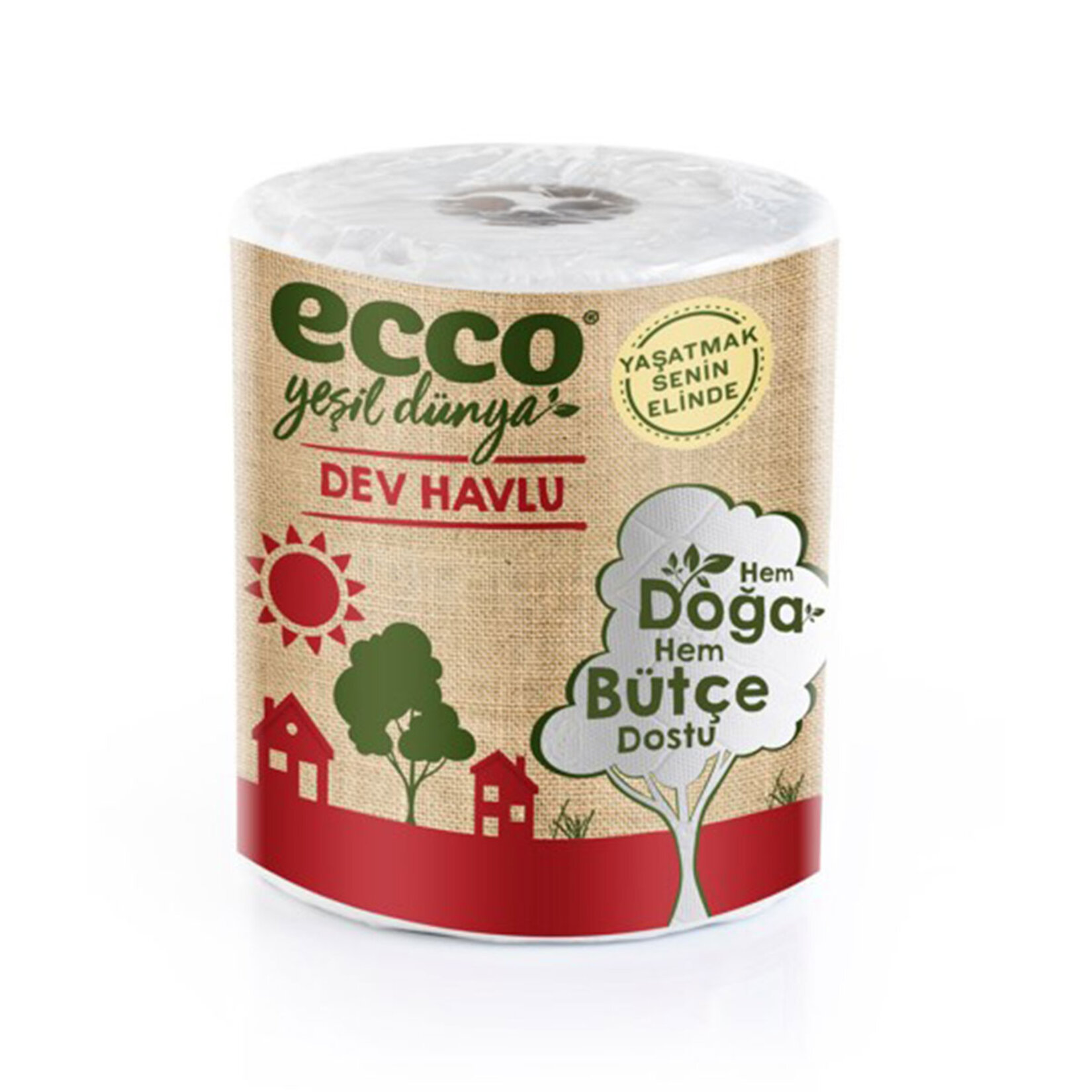 Ecco Yeşil Dünya Dev Havlu 1=7 Rulo