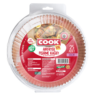 Cook Airfryer Pişirme Kağıdı XXL 25'li