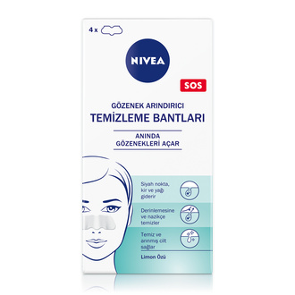 NIVEA Siyah Nokta & T-Bölgesi Temizleme Bantları 4 Adet