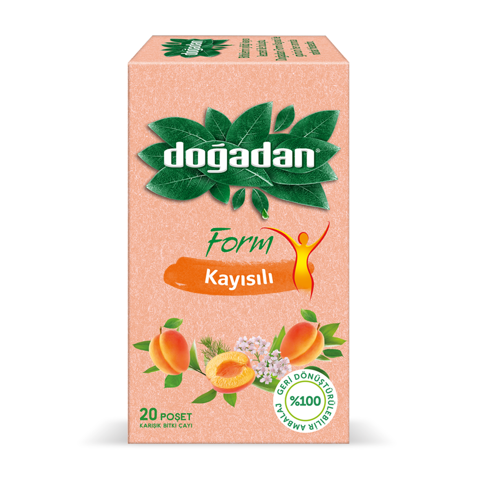 Doğadan Form Kayısılı Karışık Bitki Çayı 40 G