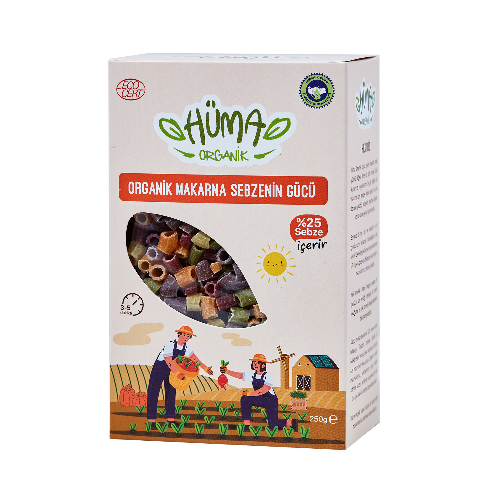 Hüma Organik Sebzenin Gücü Makarna 250 G
