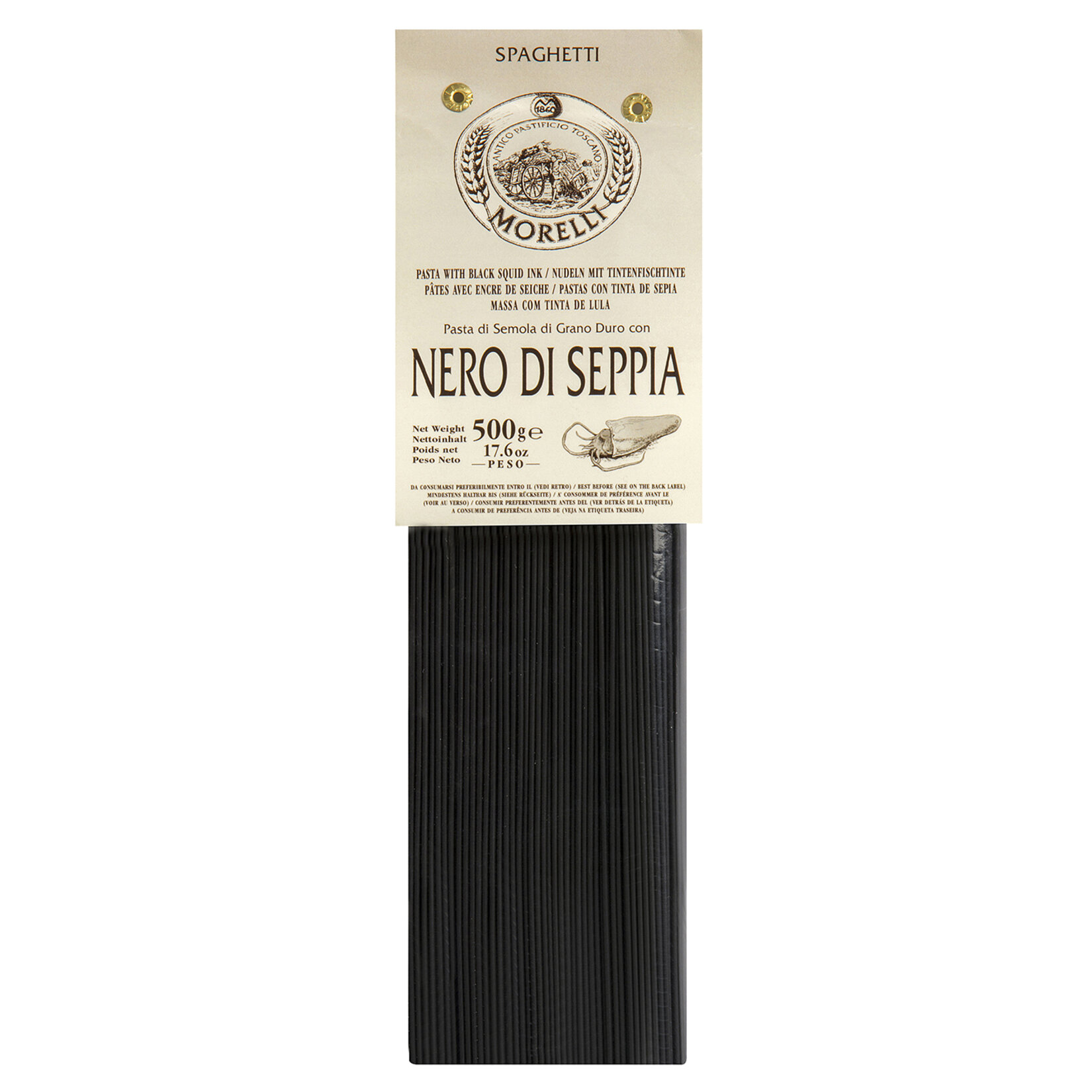 Morelli Siyah Sepya Mürekkepli Spaghetti 500 G