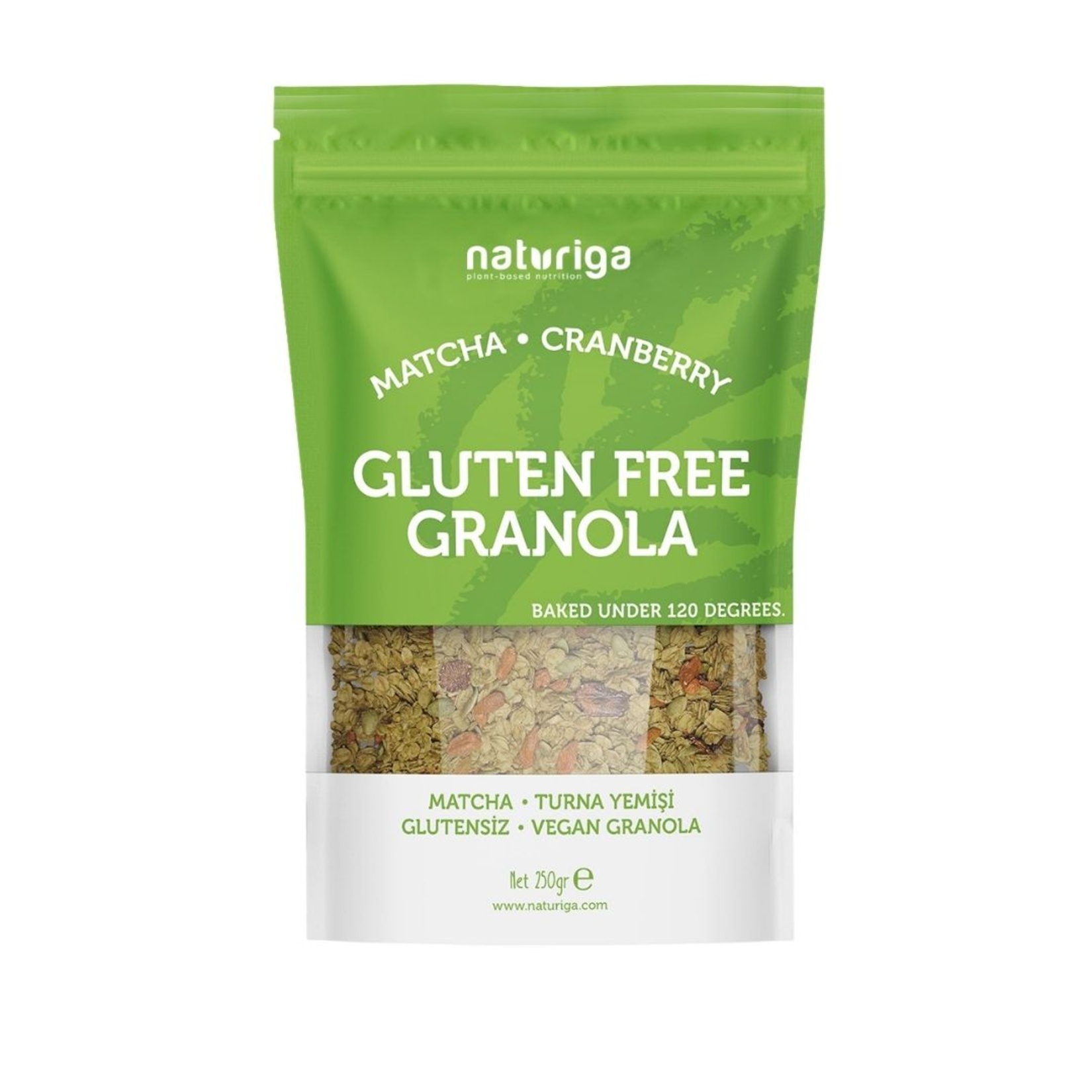 Naturiga Glütensiz Granola Matcha & Turna Yemişi 250 g