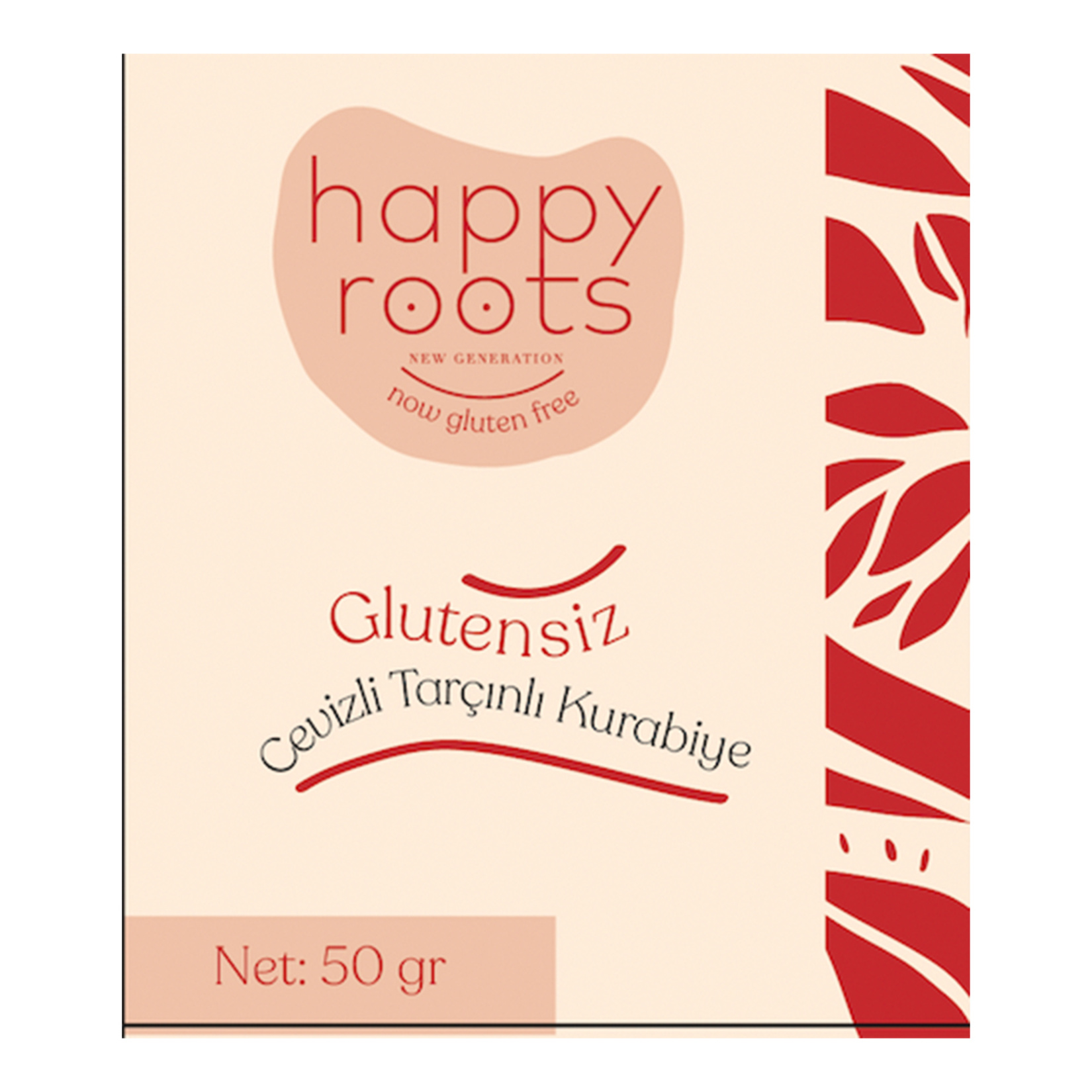 Happy Roots Glütensiz Ceviz Tarçınlı Kurabiye 50 G