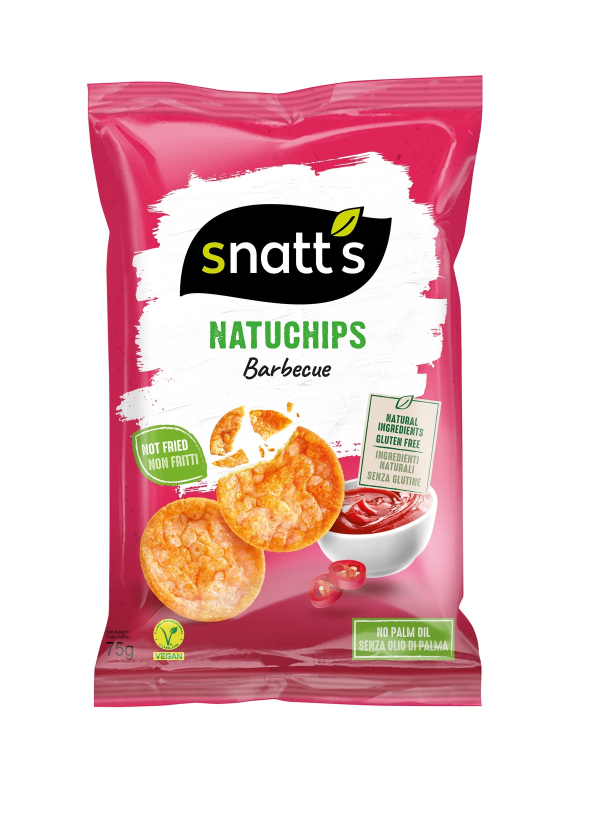 Snatt's Natuchips Bbq Aromalı Atıştırmalık 75 G
