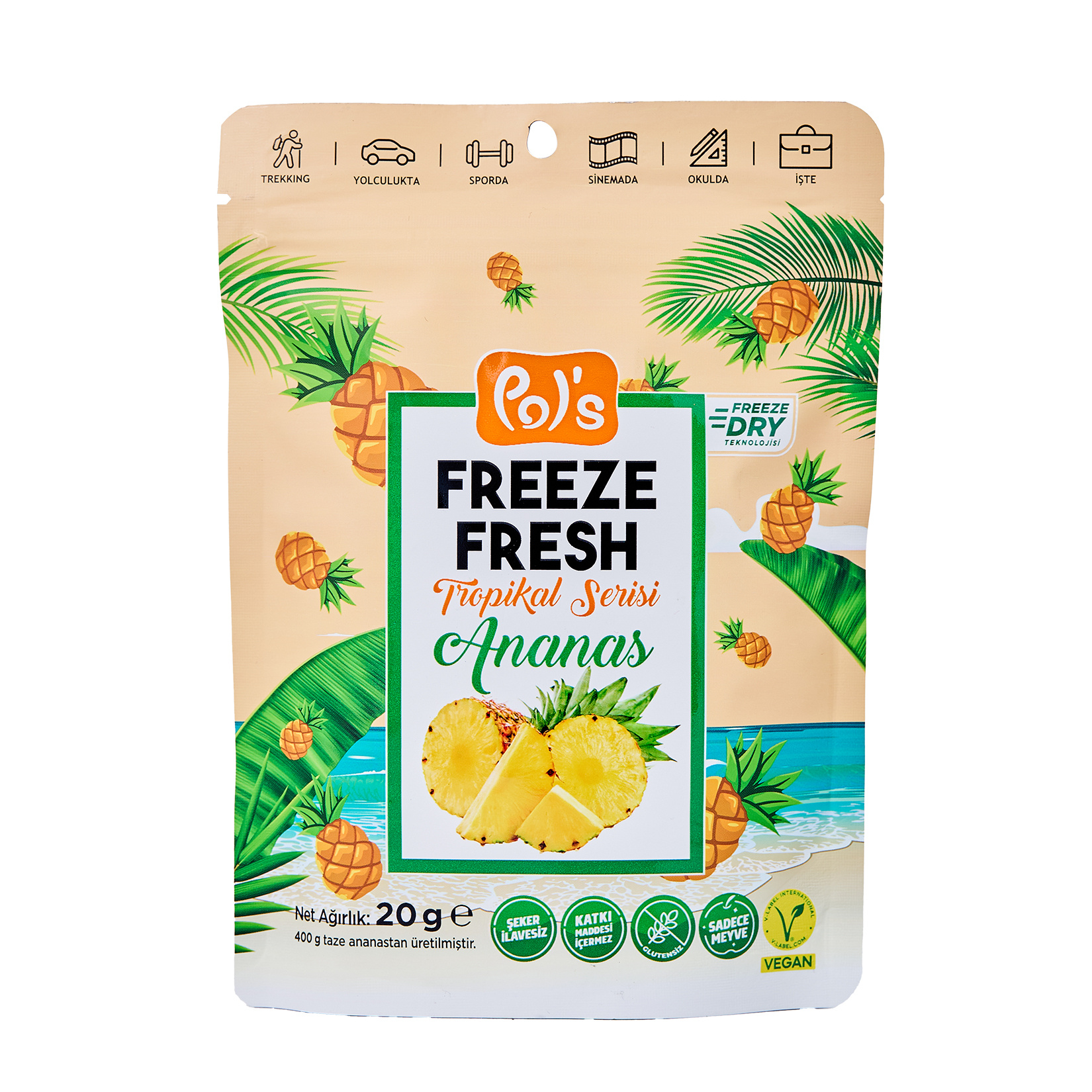Pol's Freeze Fresh Tropikal Seri Ananas 20 G