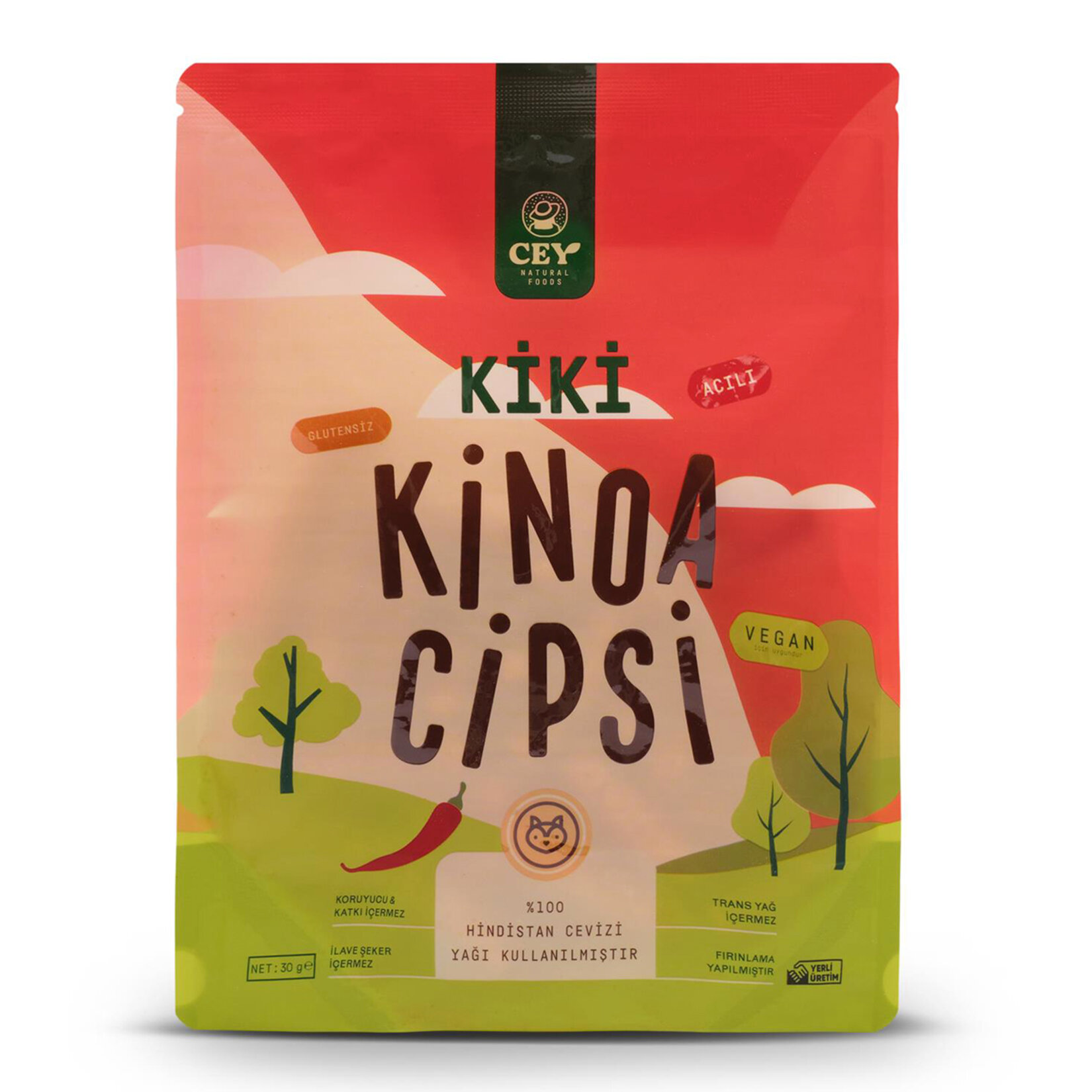 Cey Natural Foods Kiki Acılı Kinoa Cipsi 30 G