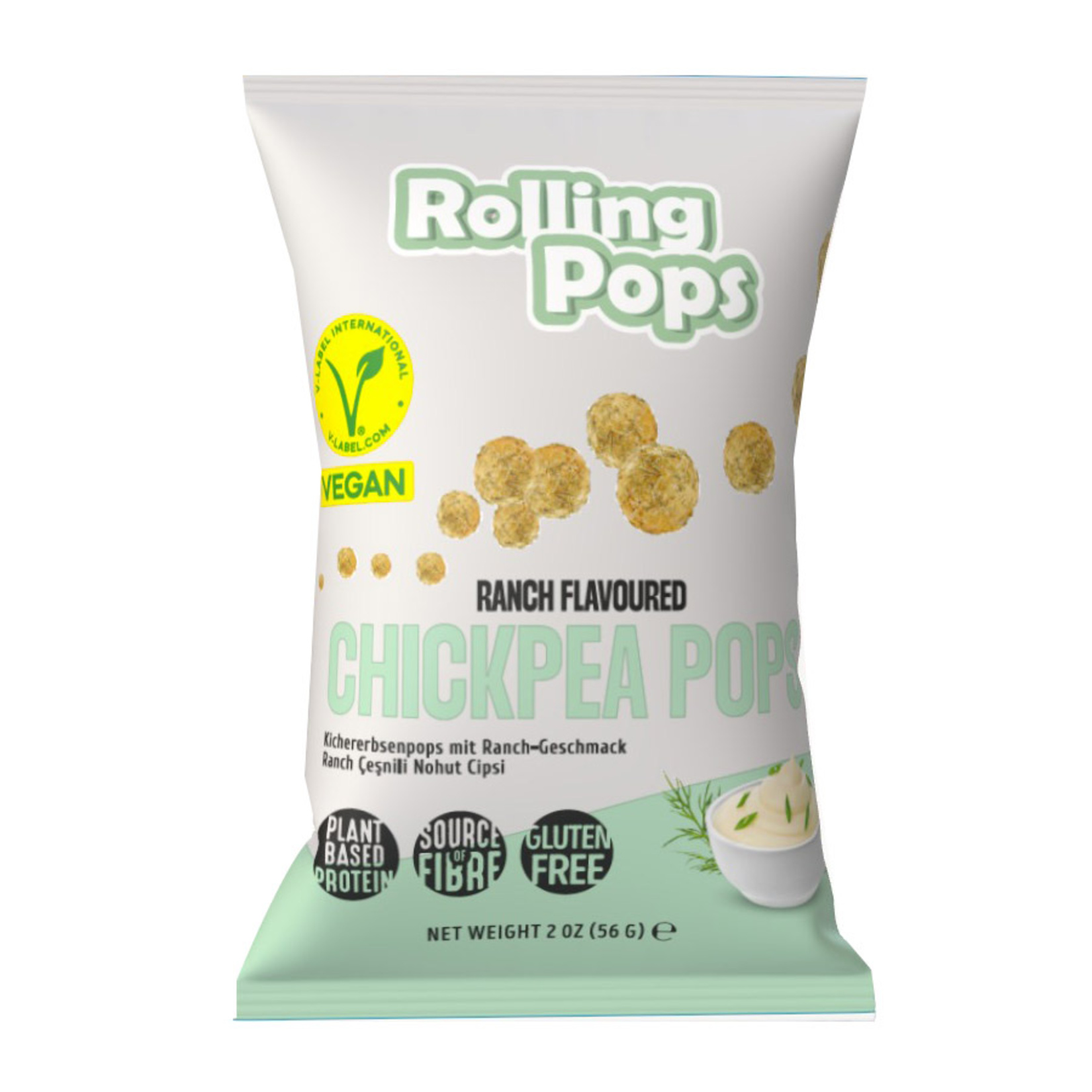 Rolling Pops Ranch Çeşnili Nohut Cipsi 56 G