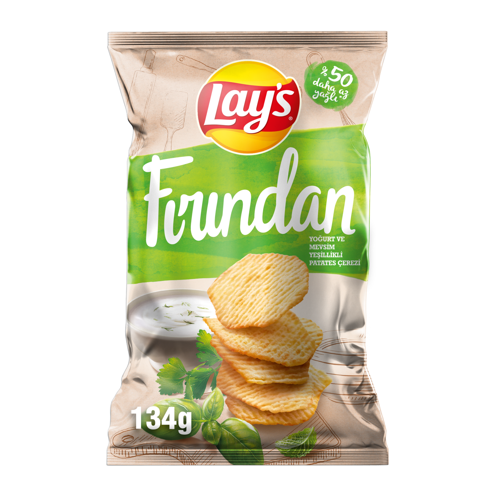 Lays Fırından Patates Cipsi Parti Boy 134 G