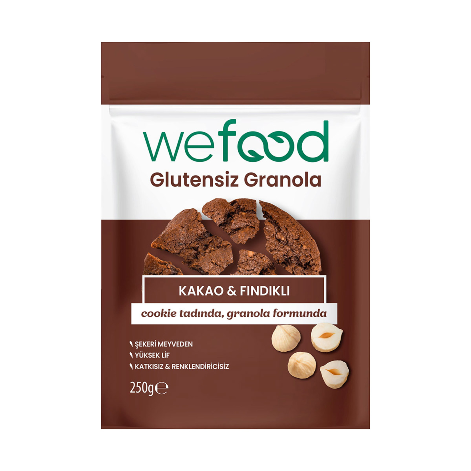 Wefood Glutensiz Granola Kakao & Fındık 250 G
