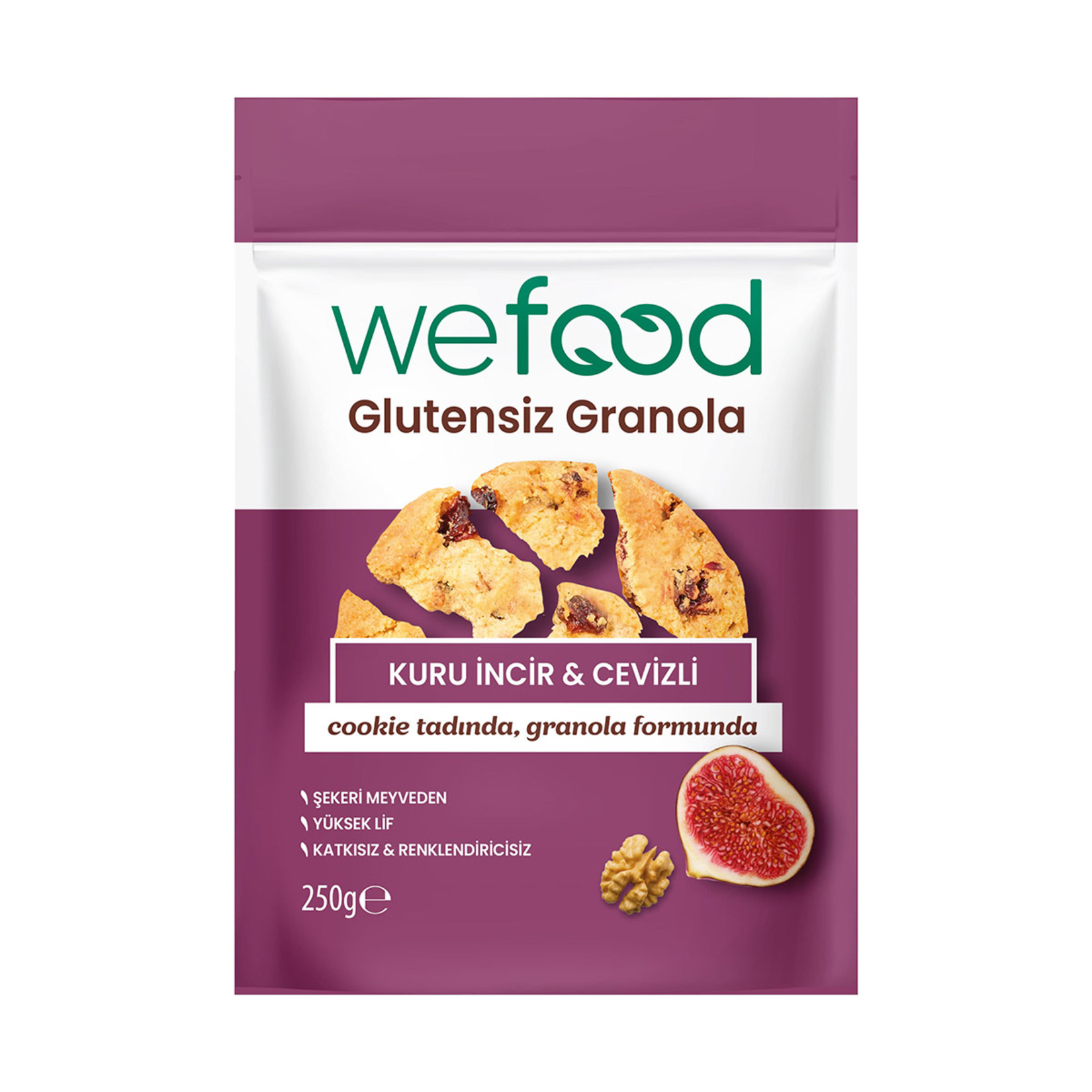 Wefood Glutensiz Granola Kuru İncir & Cevizli 250 G