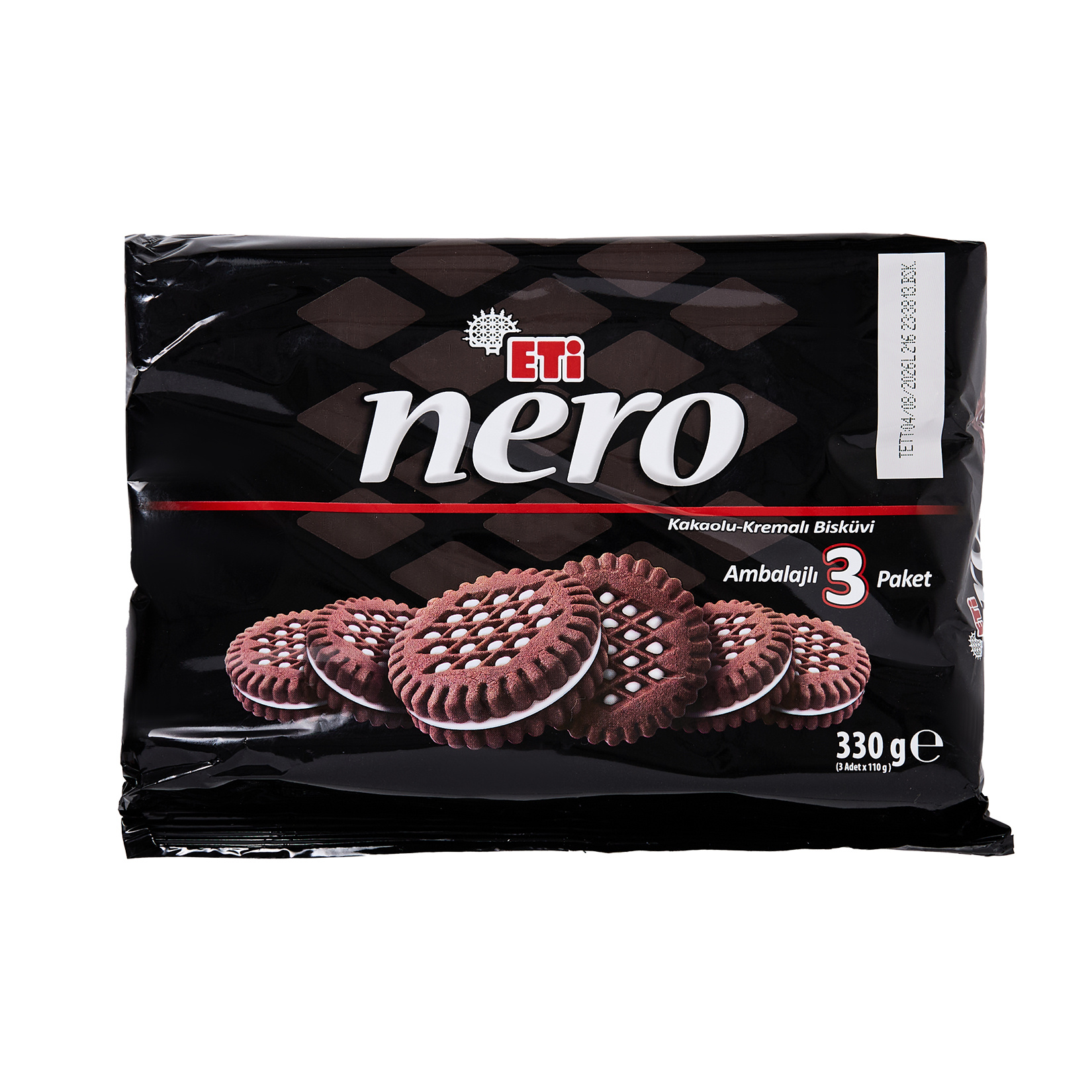 Eti Nero Kakaolu Kremalı Bisküvi 3'lü 300 Gr