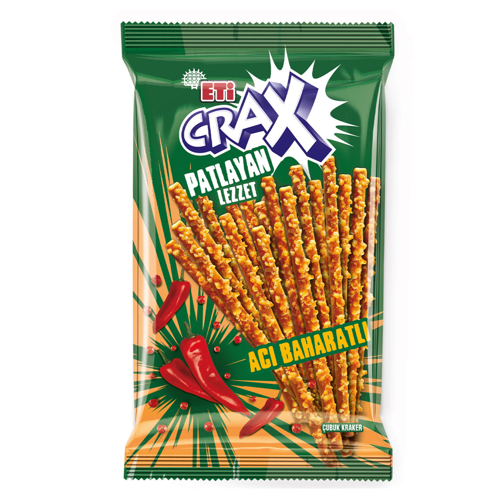 Crax Paylayan Lezzet Acı Baharatlı Çubuk 80 G