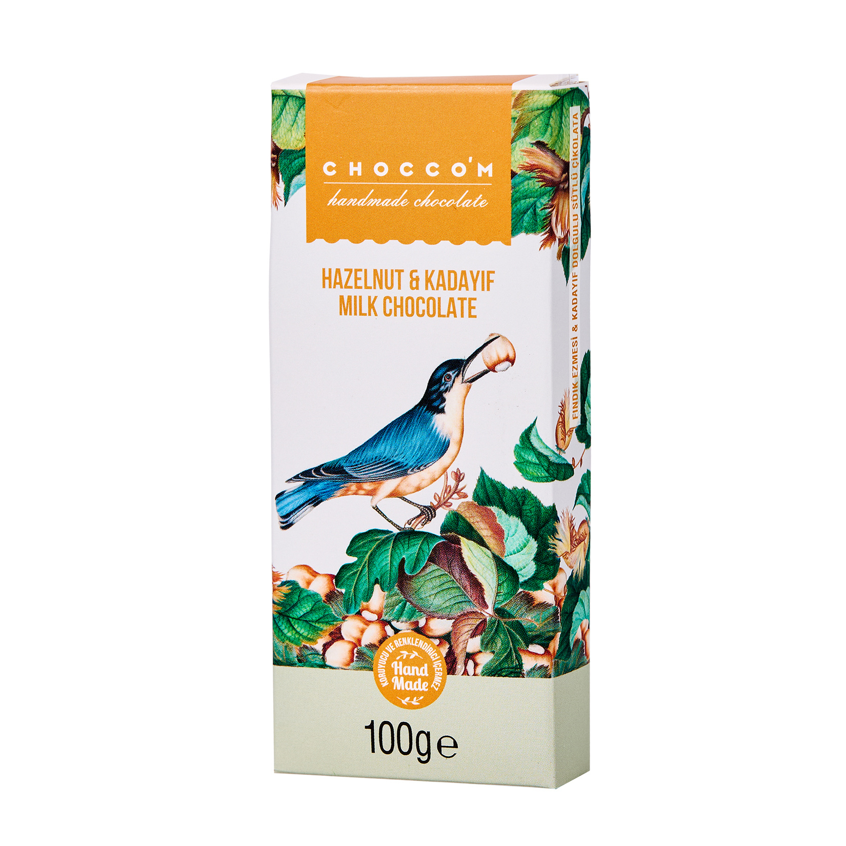 Choccom Fındık & Kadayıf Dolgulu Sütlü Çikolata 100 G