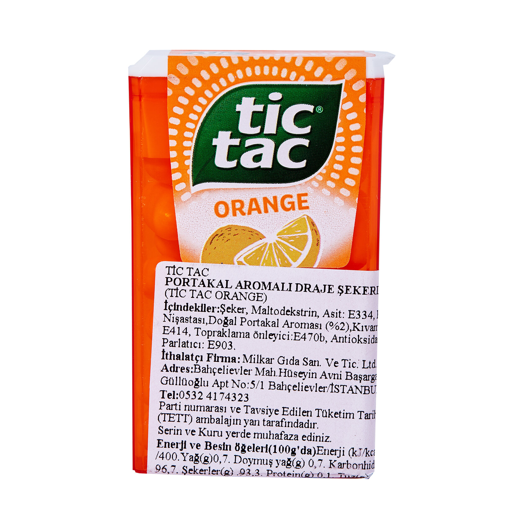 Tic Tac Portakal Aromalı Draje Şekerleme 18 G